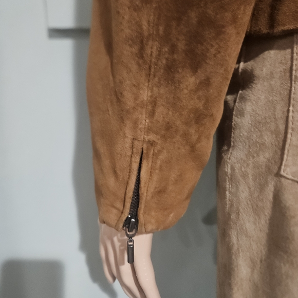 Vintage Valerie Stevens Suede Leather Jacket. Rich Brown. Size MP — 100% Leather - Picture 15 of 16